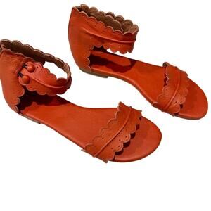 Midsummer Sandals, Rust Orange, 8